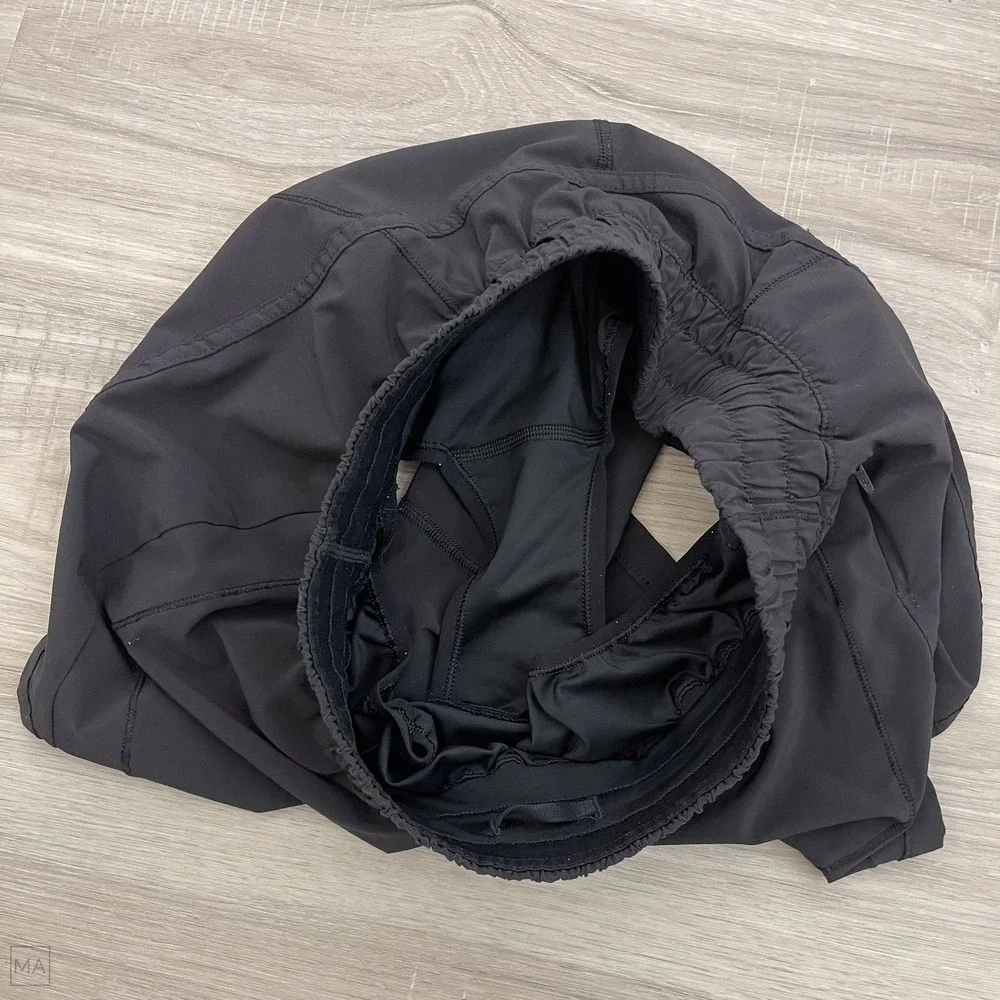 Lululemon Womens Track That Shorts Lined Active Athleisure Running Casual 8 Blk